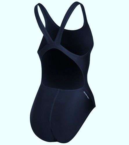 NEW Womens Sz 4 30 ADIDAS Solid V Back Navy Blue White 1pc Swim Suit  online women clothes deals